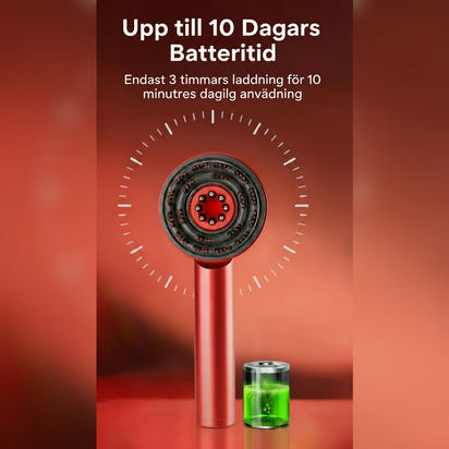 Hårbottenmassage med oljedispenser och LED-ljusterapi - funktioner och fördelar